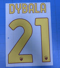 Roma 2024-25 Home Football Nameset - Dybala (Repro)