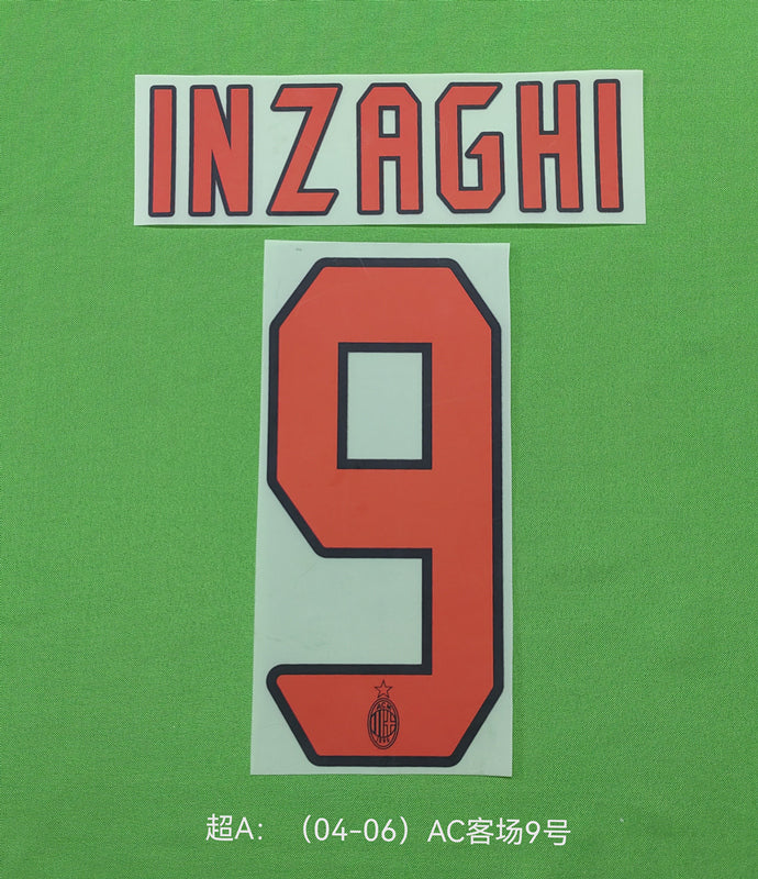 AC Milan 2006-07 Away Football Nameset