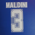 AC Milan 1991-92 Home Football Nameset - Maldini (Repro)