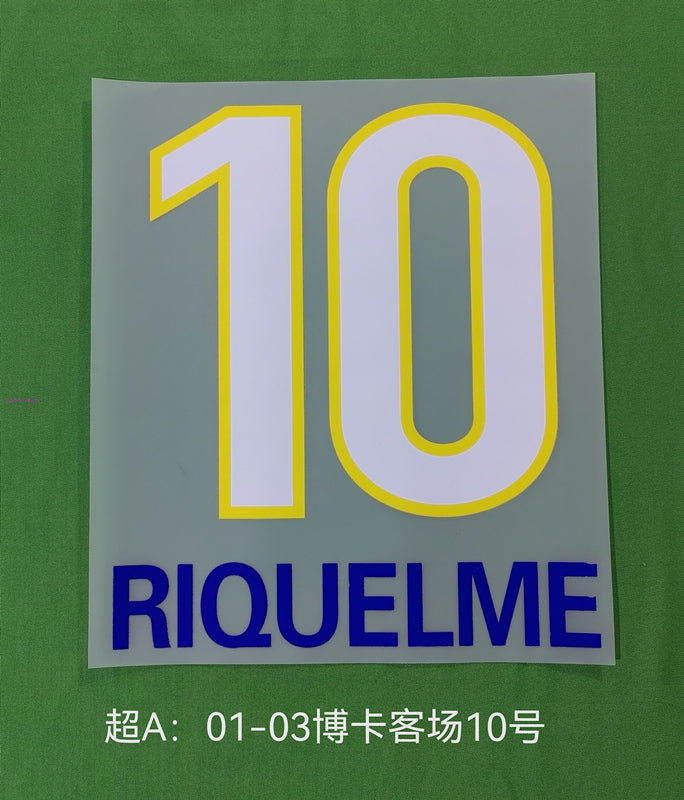 Boca Juniors 2001-02 Home Football Nameset