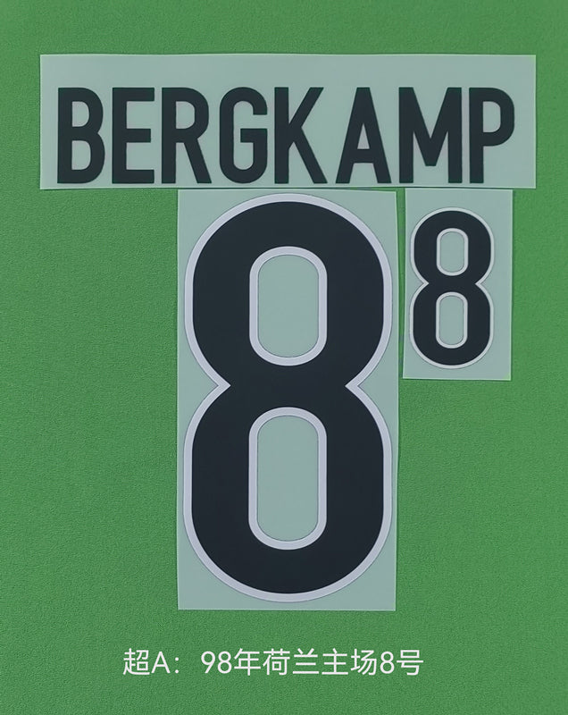 Netherlands 1998 Home Football Nameset