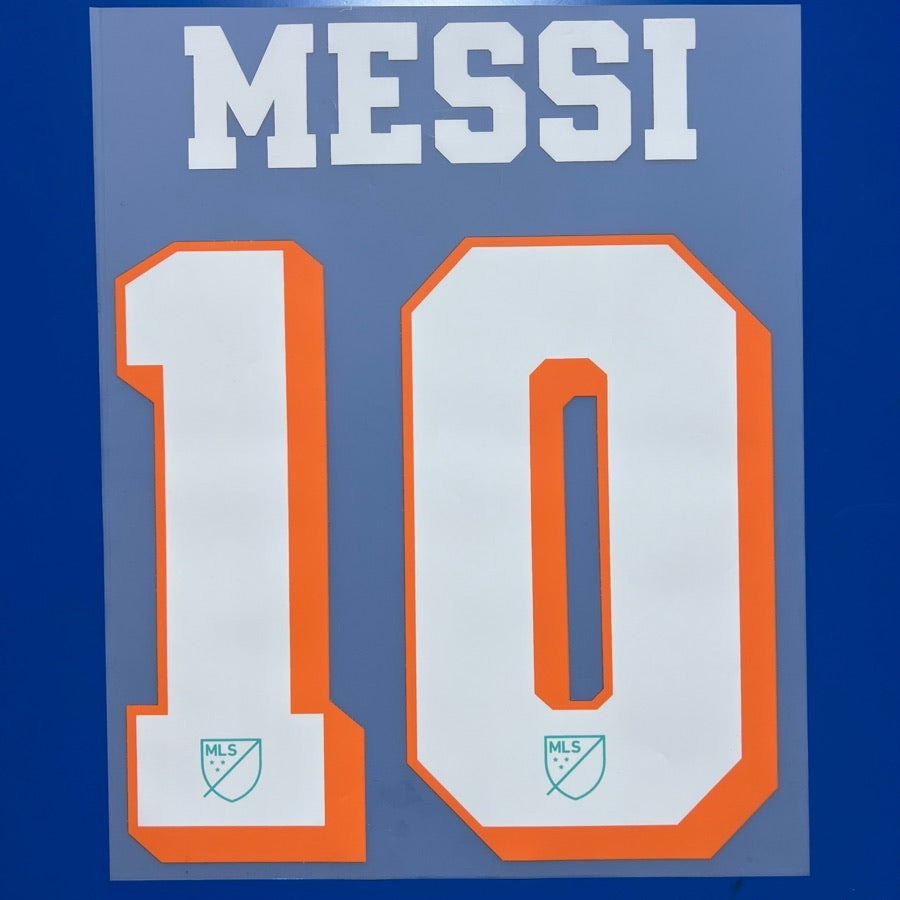 Inter Miami 2023-24 Third Football Nameset - Messi (Repro)