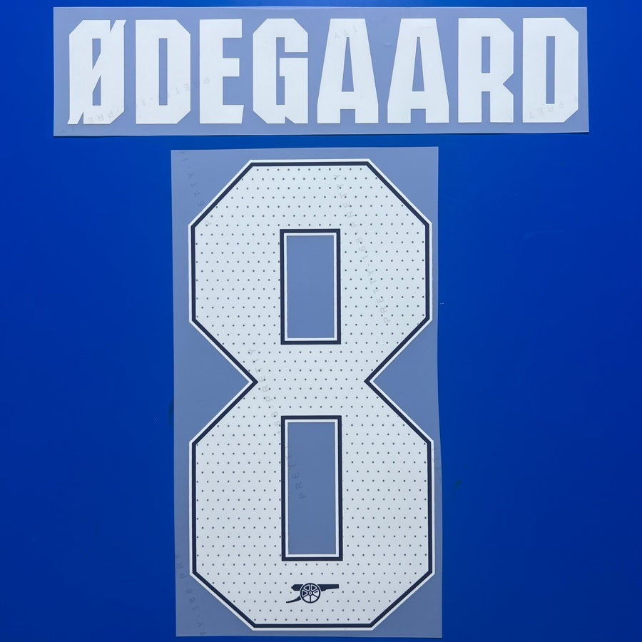 Arsenal 2024-25 Champions League Home Football Nameset - Saka/Havertz/Martinelli (Repro)