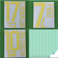 Portugal 2002 Home Football Nameset - Figo/Rui Costa (Repro)