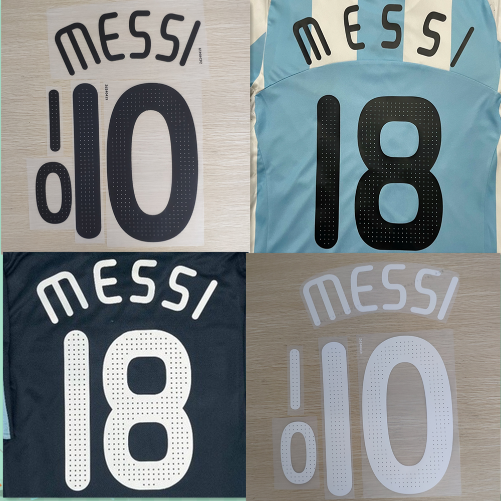 Argentina 2008 Home Football Nameset - Messi (Repro)