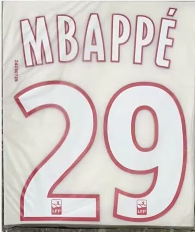 PSG 2012-18 Icons Football Nameset - Beckham Ibrahimovic Mbappe Neymar Jr (Repro)