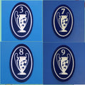 UEFA Champions League Patch 3 4 6 7 8 9 Cups Soccer Patch Heat Transfer Badge (Repro)