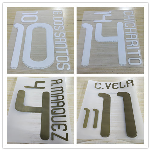 Mexico 2010 Home Football Nameset