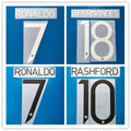 Manchester United 2022-23 Champions League Football Nameset - Ronaldo/Rashford (Repro)