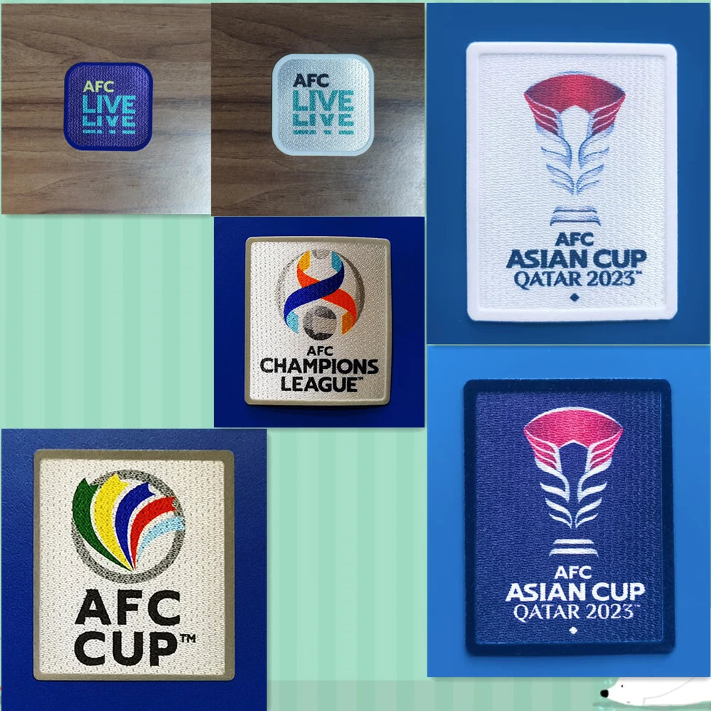New 2021 2022 2023 Asian Cup AFC Champions Patches (Repro)