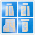 Italy All-Time Legends Home (Golden) Football Nameset - Maldini/Totti/Chiesa/Pirlo/Barella (Repro)