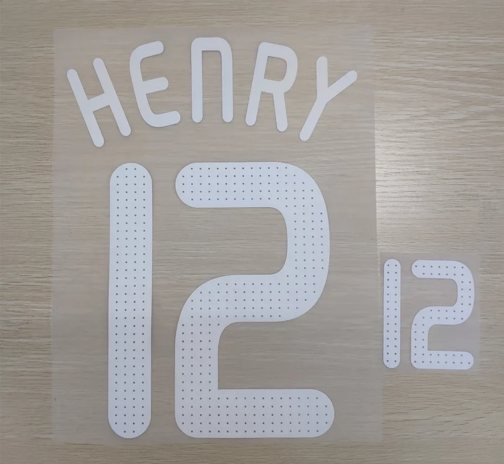 France 2008 Home Football Nameset - Henry (Repro)