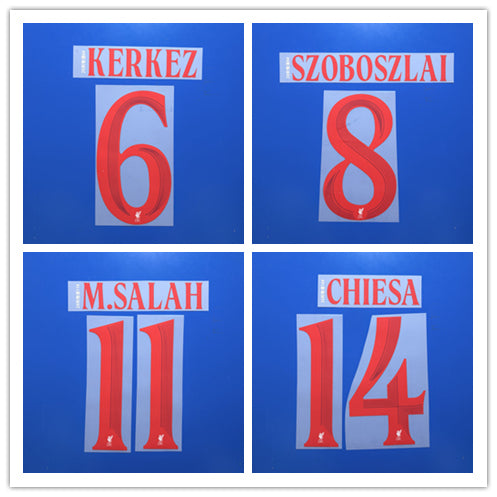 Liverpool 2026-27 Away Football Nameset - Van Dijk Szoboszlai Gakpo Ekitike (Repro)