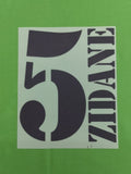 Real Madrid 2001-02 Home Football Nameset - Figo Raul Ronaldo Zidane R.Carlos (Repro)