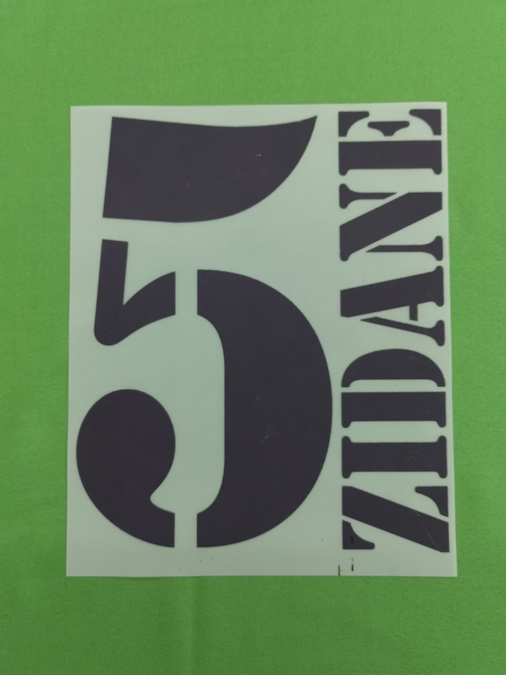 Real Madrid 2001-02 Home Football Nameset - Figo Raul Ronaldo Zidane R.Carlos (Repro)