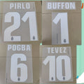 Juventus 2013-14 Away Football Nameset - Pogba/Pirlo/Buffon/Marchisio (Repro)