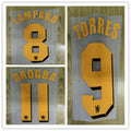 Chelsea 2010-11 Retro Away Football Nameset - Drogba Torres Lampard (Repro)