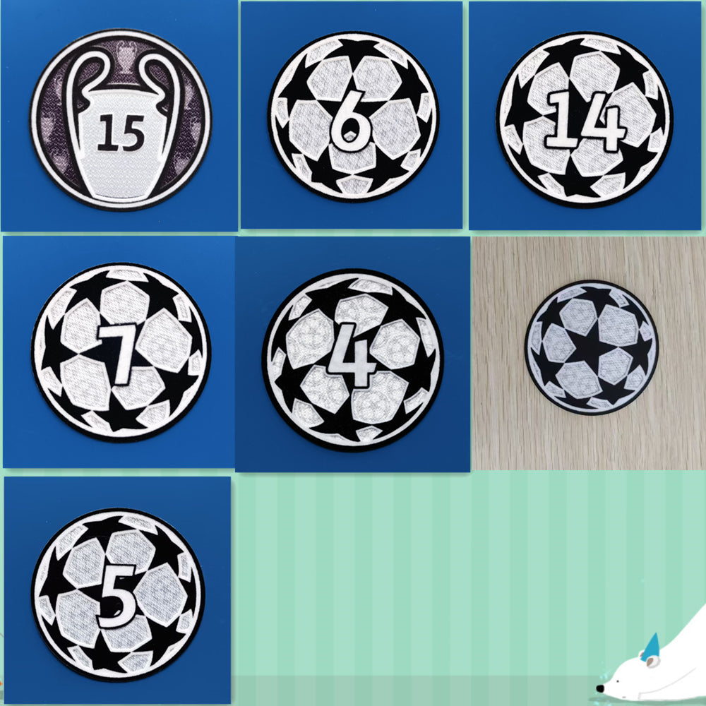 UEFA Champions League Real Madrid 15 Times Patch (Repro)