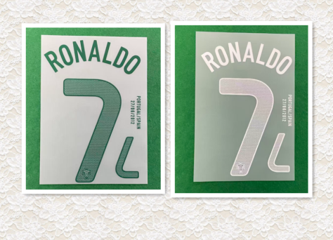 Portugal 2012 Home Football Nameset