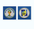 2014 World Cup Preliminary round football patch FIFA Brazil soccer patch (Repro)