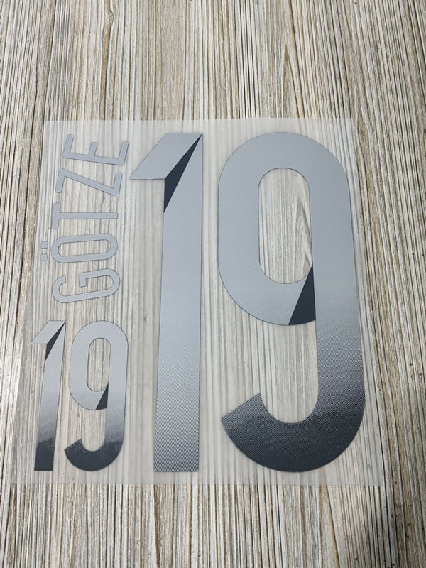 Germany 2014 World Cup Away Football Nameset