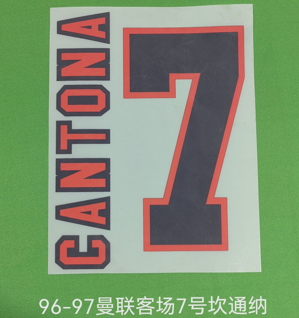 Manchester United 1996-97 Home Football Nameset