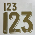 FC Bayern Munich 125 Years Edition Football Nameset - Muller Musiala Kane Kimmich Beckenbauer (Repro)
