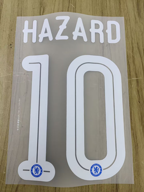 Chelsea 2016-17 Champions League Football Nameset - Hazard (Repro)