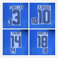 Italy All-Time Legends Away (Dark Blue) Football Nameset - R.Baggio/Chiellini/Chiesa/Barella/Locatelli (Repro)