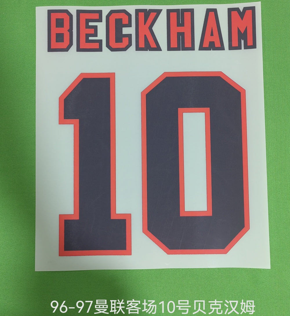Manchester United 1996-97 Home Football Nameset