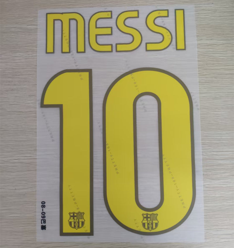 FC Barcelona 2008-10 Football Nameset