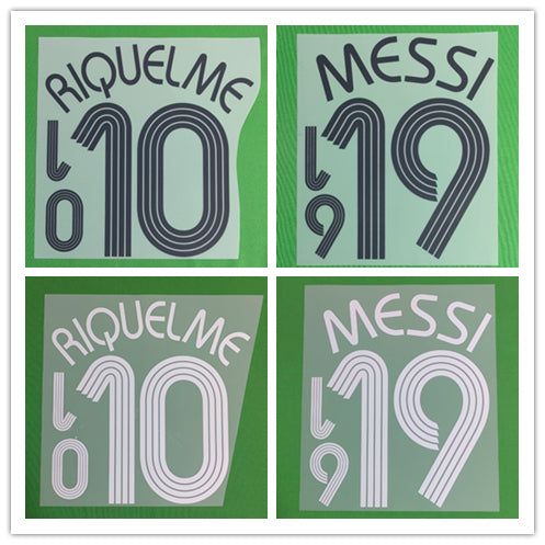 Argentina 2006 Home Football Nameset