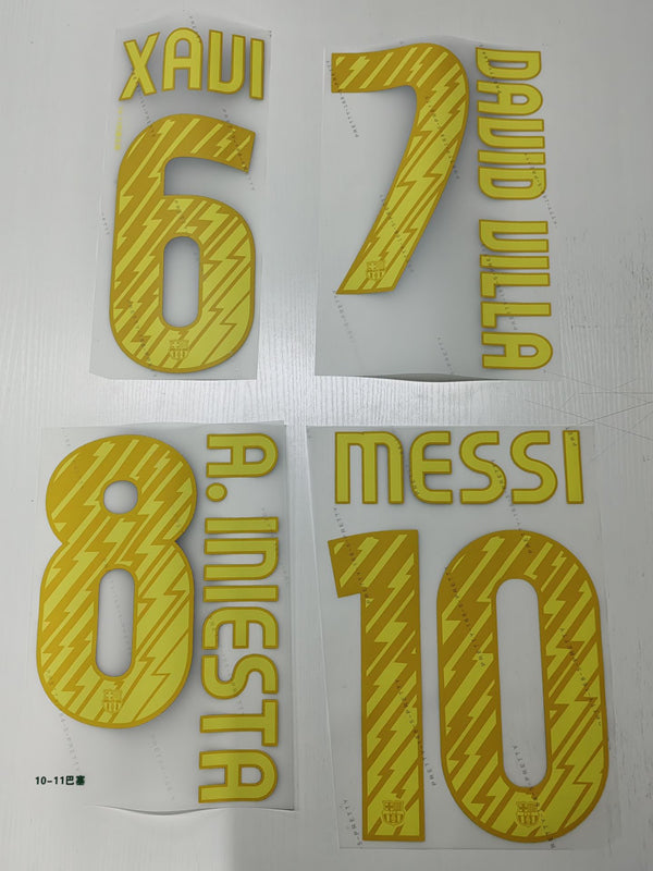FC Barcelona 2010-11 Home Football Nameset