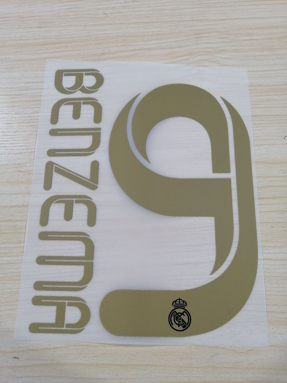 Real Madrid 2011-12 Home Football Nameset - Kaka Ronaldo Ozil Sergio Ramos Benzema (Repro)