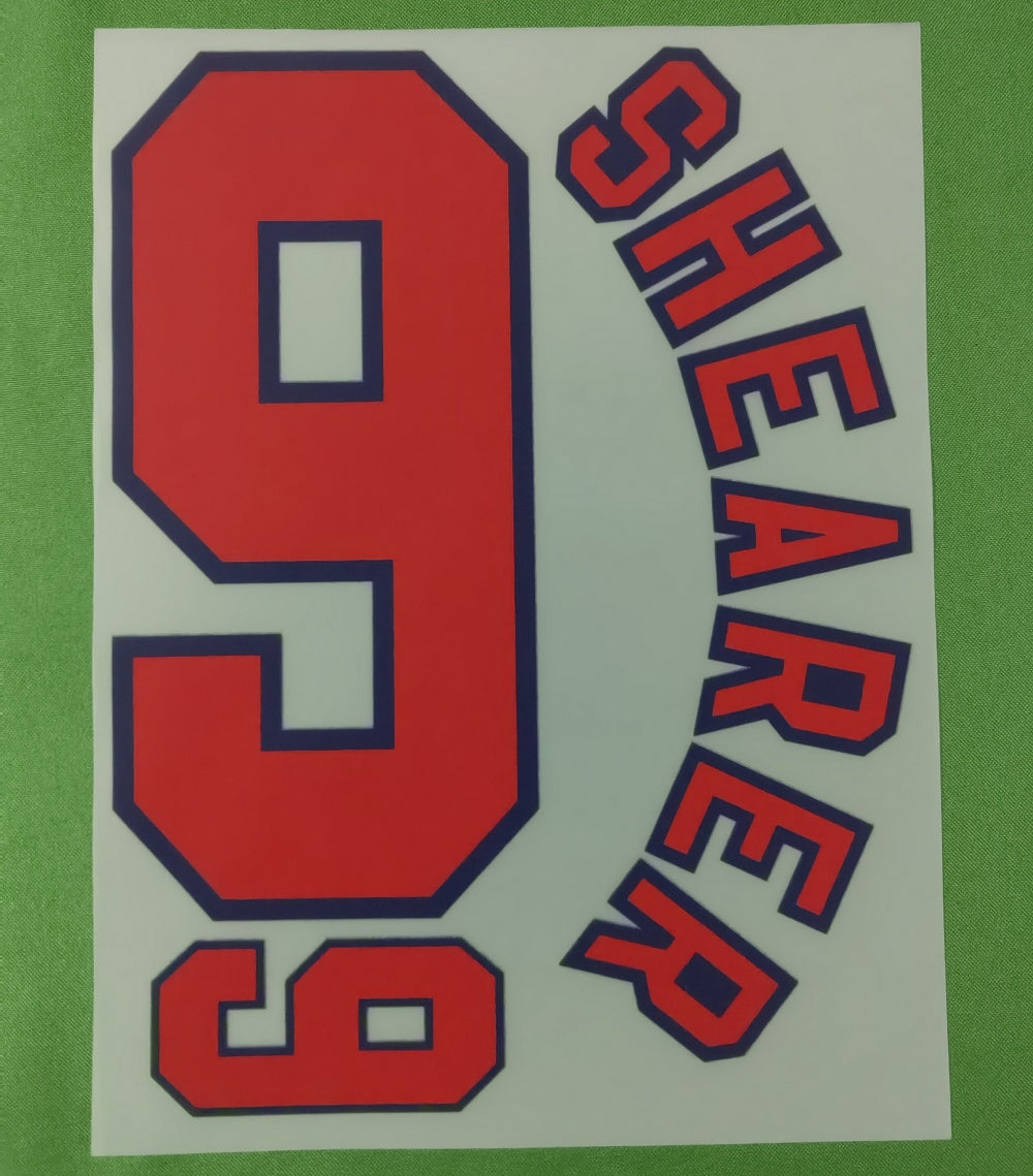 England 1998 Home Football Nameset