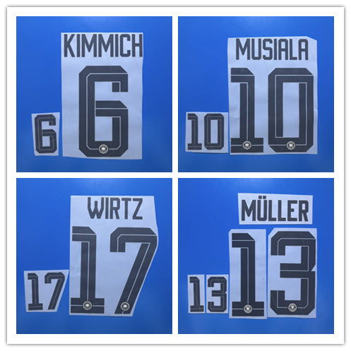 Germany 2026 Home Football Nameset - Kimmich/Havertz/Musiala/Sane (Repro)