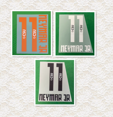 Santos 2011-13 Retro Football Nameset - Neymar Jr (Repro)