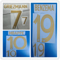 France 2022 Home Football Nameset - Mbappe/Benzema (Repro)
