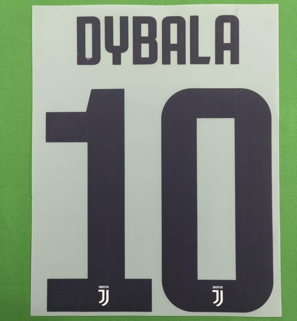 Juventus 2018-19 Home Football Nameset - Dybala Ronaldo (Repro)