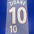 France 2000 Home Football Nameset - Zidane/Henry (Repro)
