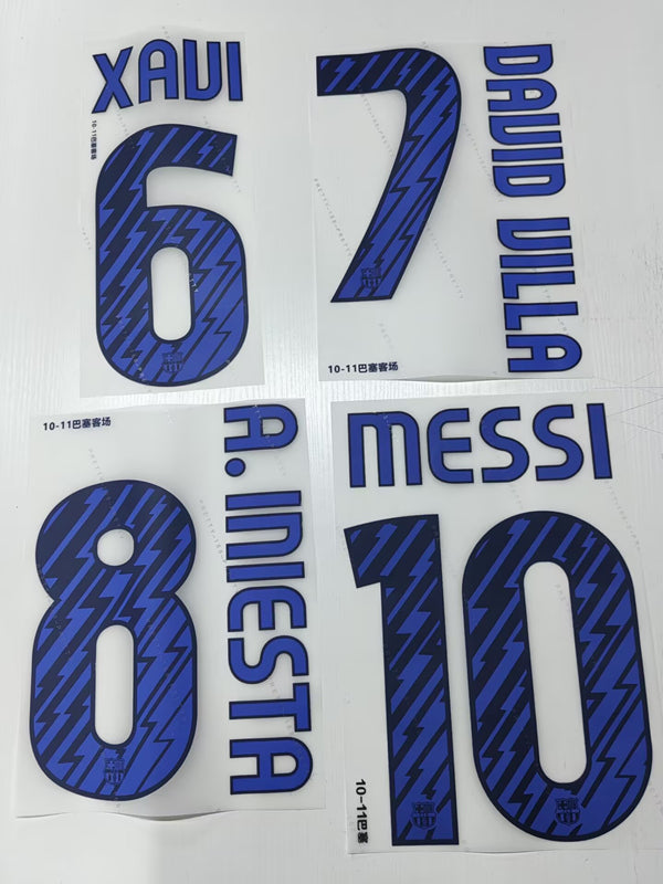 FC Barcelona 2010-11 Away Football Nameset