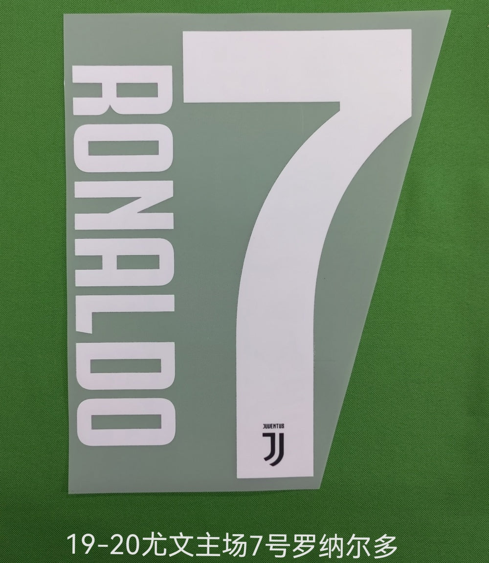 Juventus 2018-19 Home Football Nameset - Dybala Ronaldo (Repro)