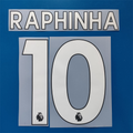 Leeds United 2020-22 Home Football Nameset - Raphinha (Repro)