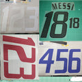 Spain 2002 Away Football Nameset - Raul 7/Hierro 6 (Repro)