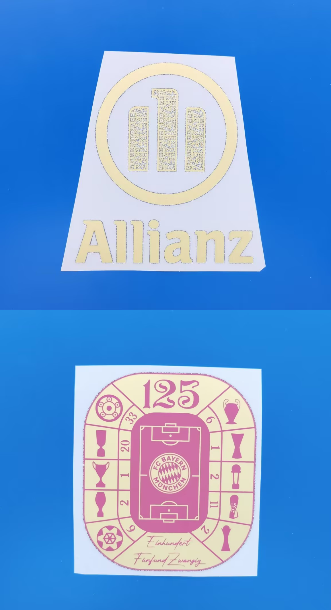 125 jears FC Bayern Munich patches (Repro)