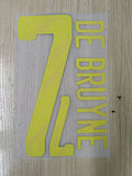 Belgium 2020/21 Home Football Nameset - De Bruyne 7 (Repro)