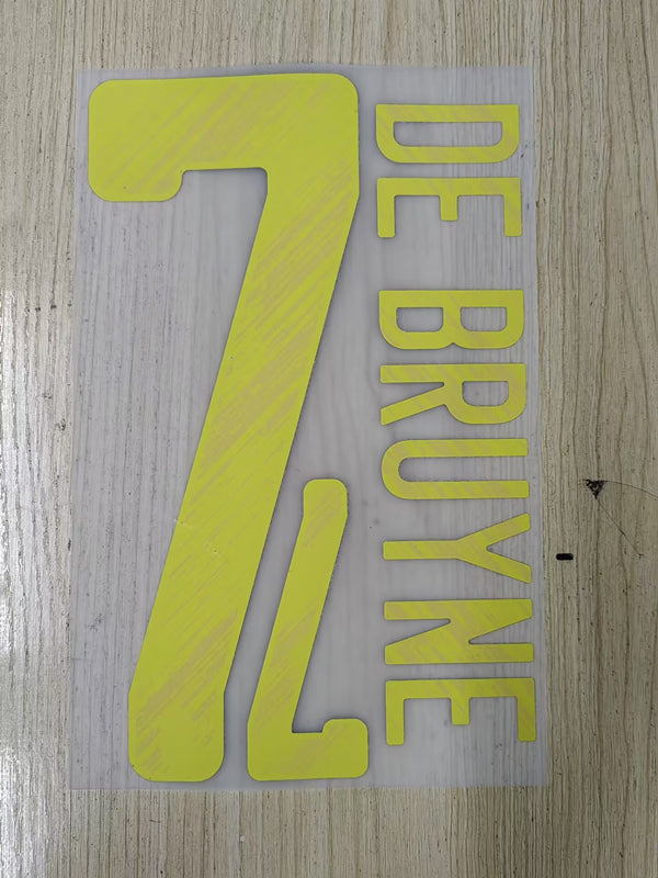 Belgium 2020/21 Home Football Nameset - De Bruyne 7 (Repro)