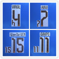 Netherlands 2026 World Cup Home Football Nameset - V.Dijk 4/Van de Ven 15/F.de Jong 21/Memphis 10 (Repro)