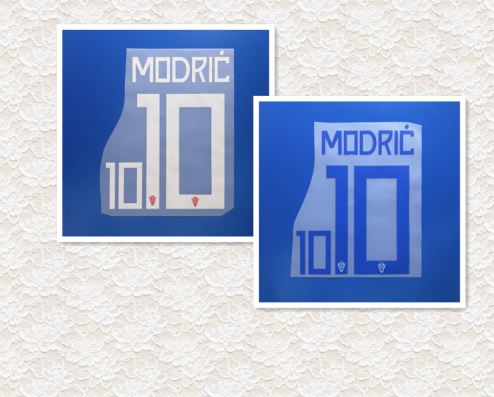 Croatia 2026 World Cup Football Nameset - Modric 10 (Repro)
