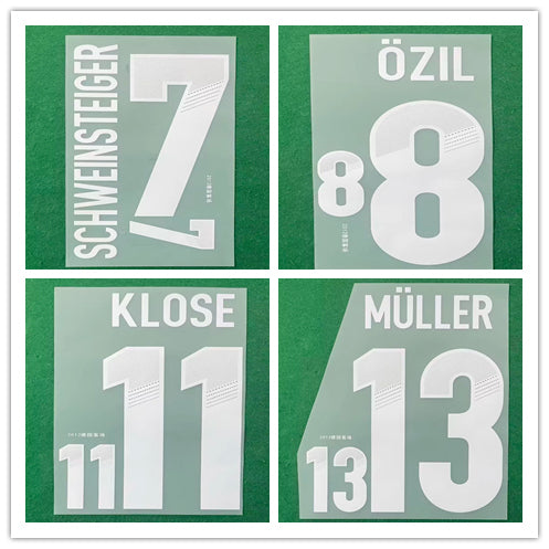 Germany 2012 Away Football Nameset - Klose/Schweinsteiger/Muller (Repro)